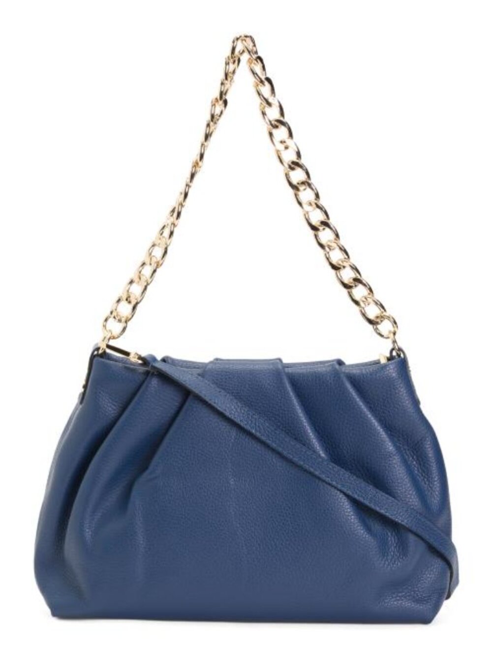 CHIARA FERRETTI Made In Italy Leather Chinch Shoulder Chain Strap Handbag
